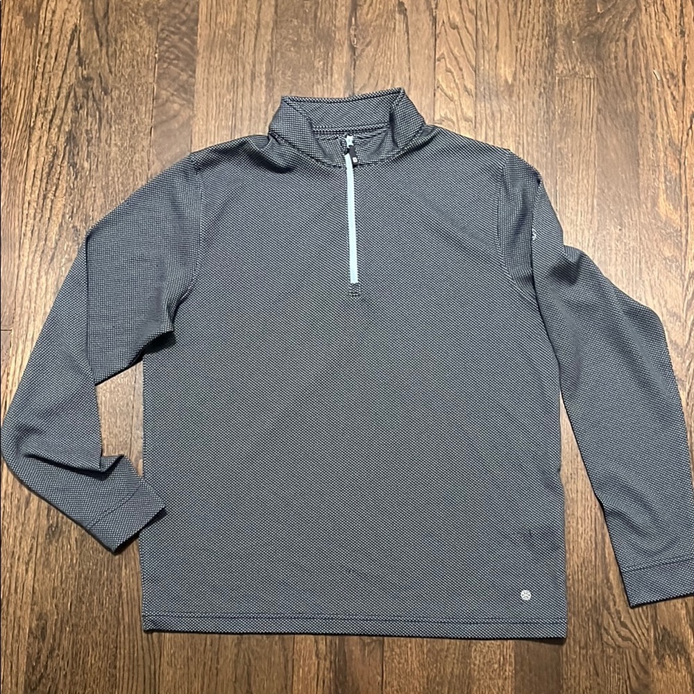FootJoy Blue Polka Dot Gold Quarter Zip